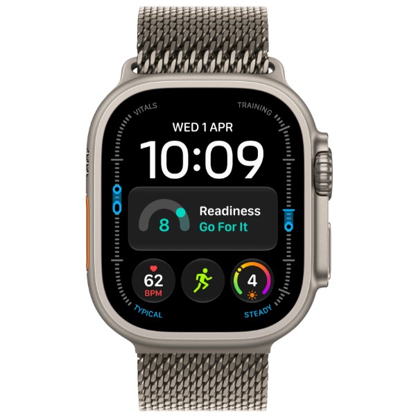 Фото - Смарт-годинник Apple Watch Ultra 4 GPS + eSIM 49mm Natural Titanium Case with Natural Titanium Milanese Loop - S