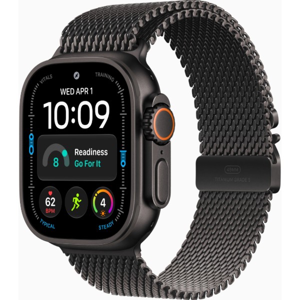 Фото - Смарт-часы Apple Watch Ultra 4 GPS + eSIM 49mm Black Titanium Case with Black Titanium Milanese Loop - M