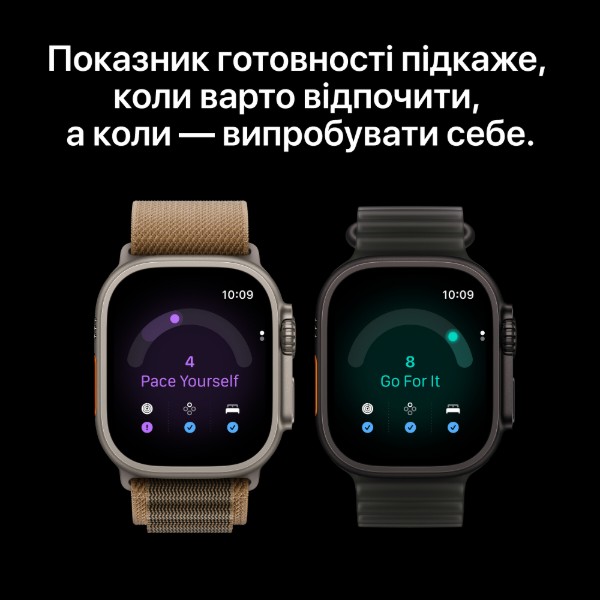 Фото - Смарт-годинник Apple Watch Ultra 4 GPS + eSIM 49mm Black Titanium Case with Burgundy Alpine Loop - M