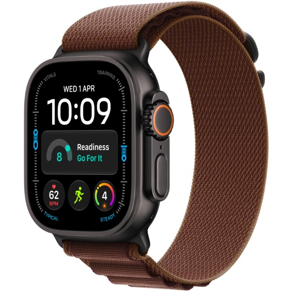 Фото - Смарт-часы Apple Watch Ultra 4 GPS + eSIM 49mm Black Titanium Case with Burgundy Alpine Loop - L