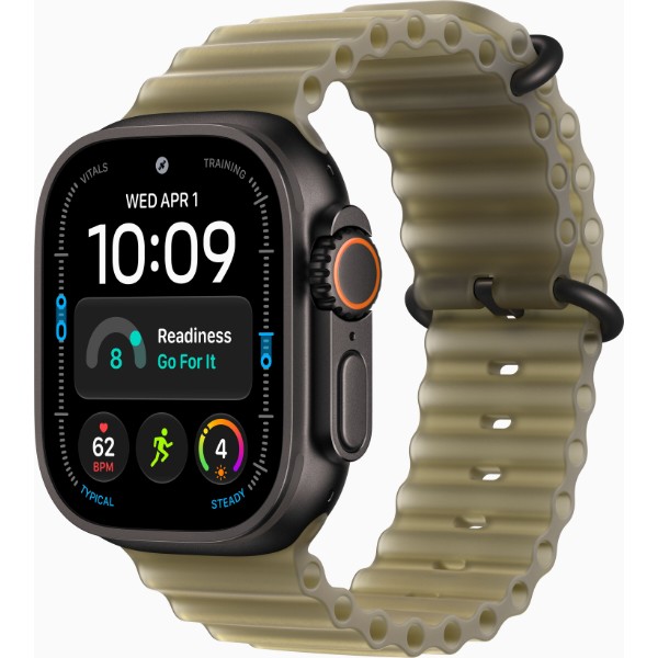Фото - Смарт-часы Apple Watch Ultra 4 GPS + eSIM 49mm Black Titanium Case with Translucent Kelp Ocean Band