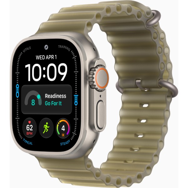 Фото - Смарт-часы Apple Watch Ultra 4 GPS + eSIM 49mm Natural Titanium Case with Translucent Kelp Band