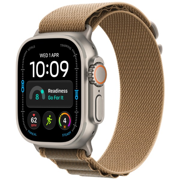 Фото - Смарт-годинник Apple Watch Ultra 4 GPS + eSIM 49mm Natural Titanium Case with Desert Alpine Loop - L