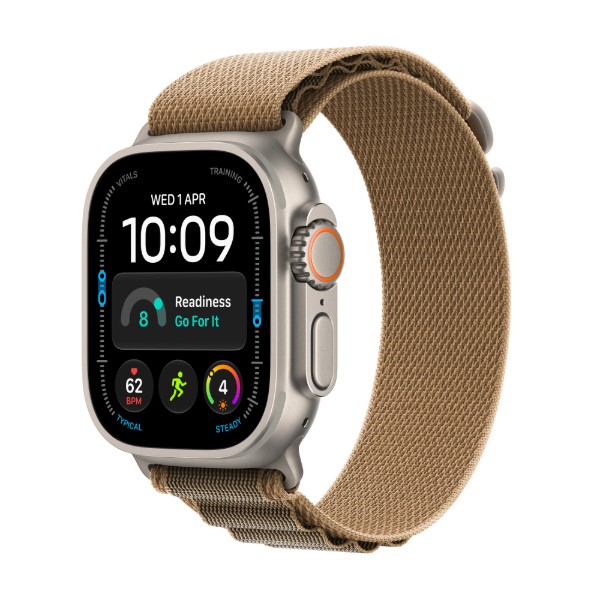 Фото - Смарт-годинник Apple Watch Ultra 4 GPS + eSIM 49mm Natural Titanium Case with Desert Alpine Loop - S