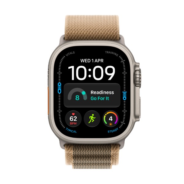 Фото - Смарт-годинник Apple Watch Ultra 4 GPS + eSIM 49mm Natural Titanium Case with Desert Alpine Loop - L