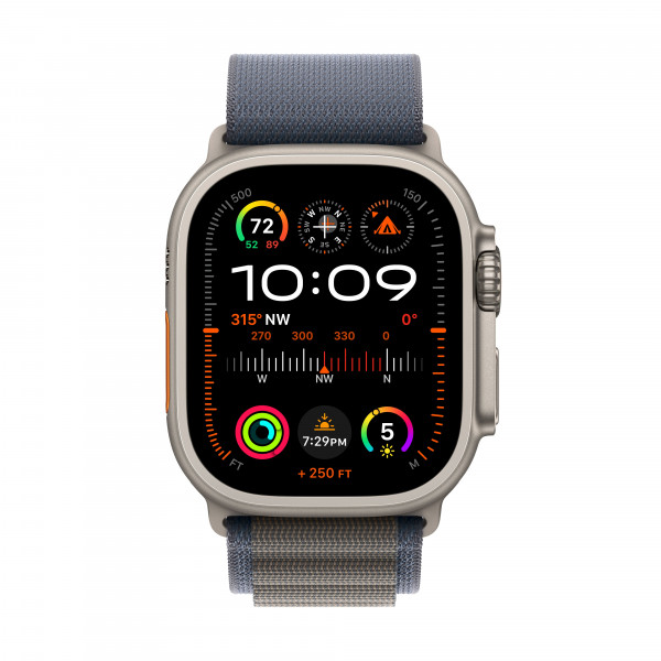 Фото - Смарт-часы Apple Watch Ultra 2 GPS 49mm Titanium Case with Blue Alpine Loop - Small