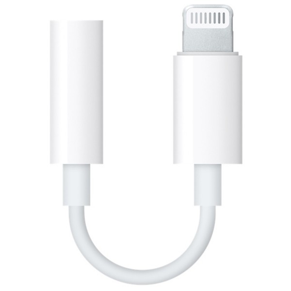 Фото - Перехідник аудіо Apple Lightning - 3.5 mm White (MMX62ZM/A)