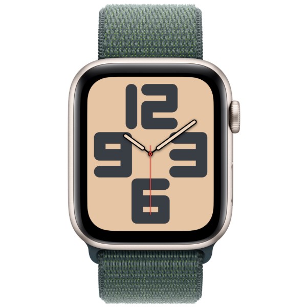 Фото - Смарт-часы Apple Watch SE GPS 40mm Starlight Aluminium Case with Lake Green Sport Loop