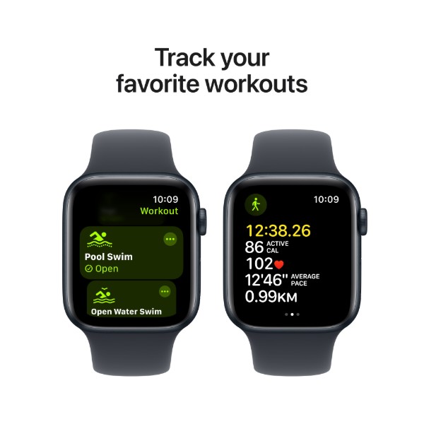 Фото - Смарт-часы Apple Watch SE GPS + eSIM 40mm Midnight Aluminium Case with Midnight Sport Band - M/L