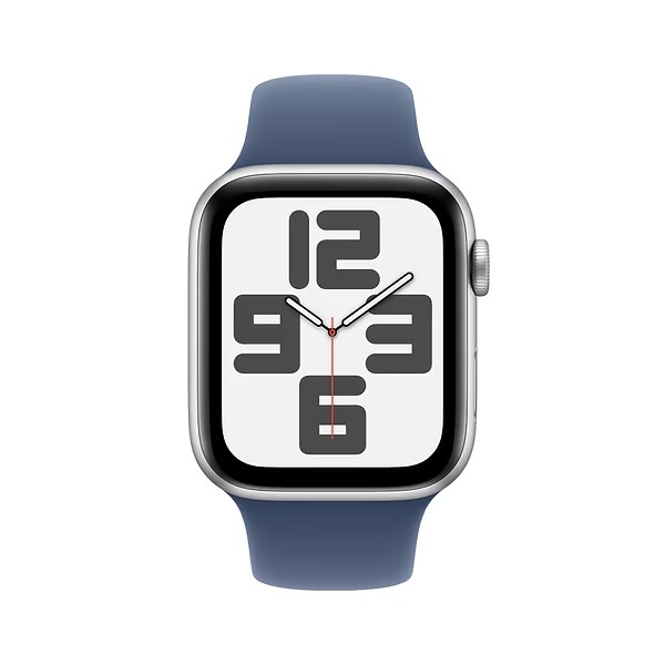 Фото - Смарт-годинник Apple Watch SE GPS + eSIM 40mm Silver Aluminium Case with Denim Sport Band - M/L
