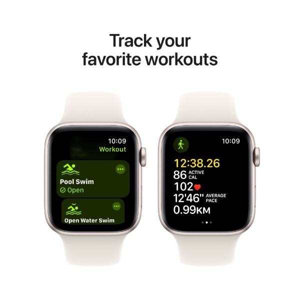 Фото - Смарт-часы Apple Watch SE GPS + eSIM 40mm Starlight Aluminium Case with Starlight Sport Band - S/M