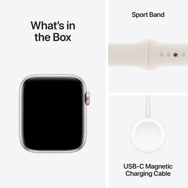 Фото - Смарт-часы Apple Watch SE GPS + eSIM 40mm Starlight Aluminium Case with Starlight Sport Band - S/M