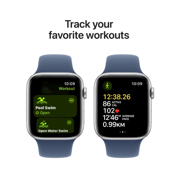 Фото - Смарт-годинник Apple Watch SE GPS 40mm Silver Aluminium Case with Denim Sport Band - M/L