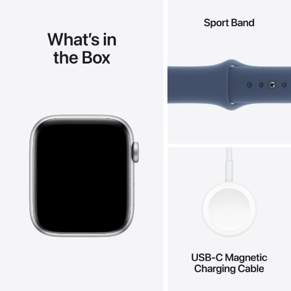 Фото - Смарт-годинник Apple Watch SE GPS 40mm Silver Aluminium Case with Denim Sport Band - M/L