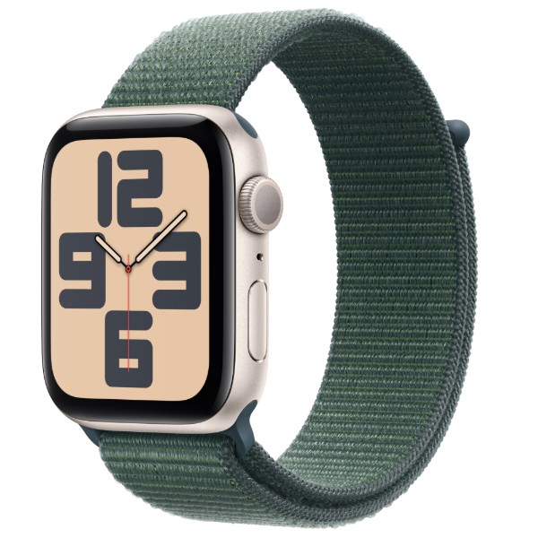 Фото - Смарт-часы Apple Watch SE GPS 44mm Starlight Aluminium Case with Lake Green Sport Loop