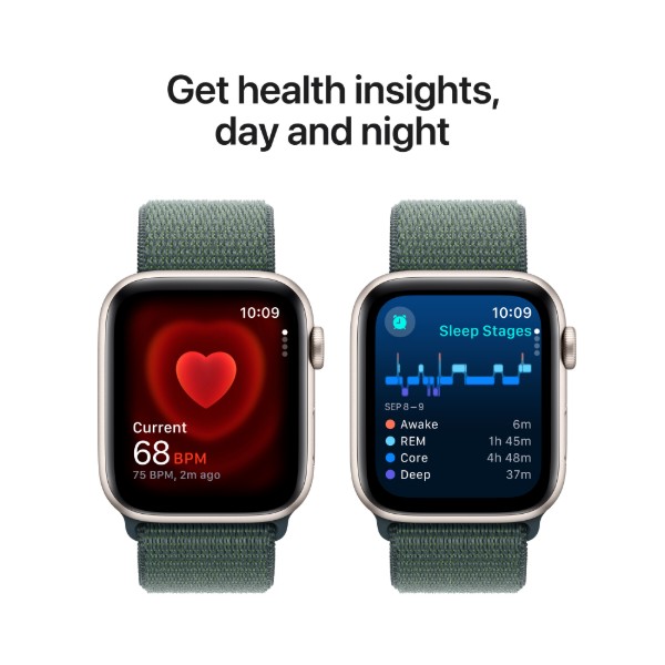 Фото - Смарт-часы Apple Watch SE GPS 44mm Starlight Aluminium Case with Lake Green Sport Loop