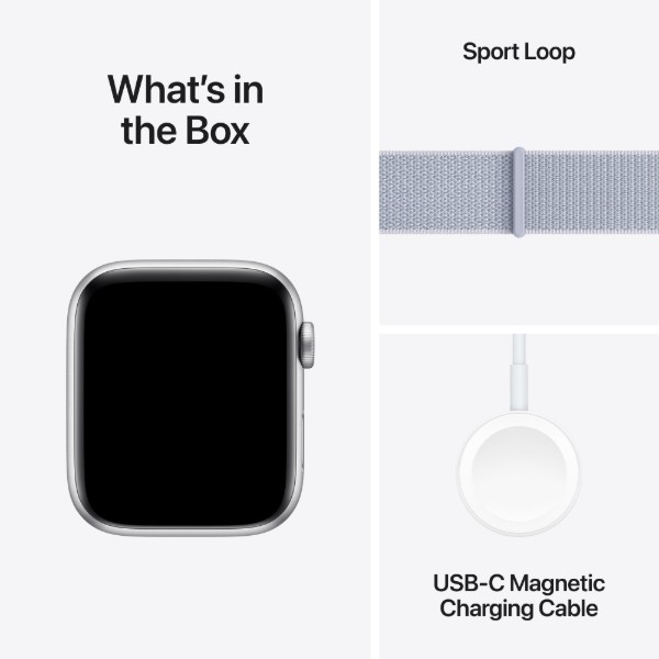 Фото - Смарт-часы Apple Watch SE GPS + eSIM 40mm Silver Aluminium Case with Blue Cloud Sport Loop