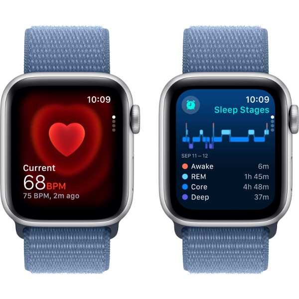Фото - Смарт-часы Apple Watch SE GPS 40mm Silver Aluminium Case with Winter Blue Sport Loop