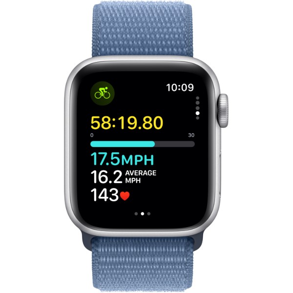 Фото - Смарт-часы Apple Watch SE GPS 40mm Silver Aluminium Case with Winter Blue Sport Loop