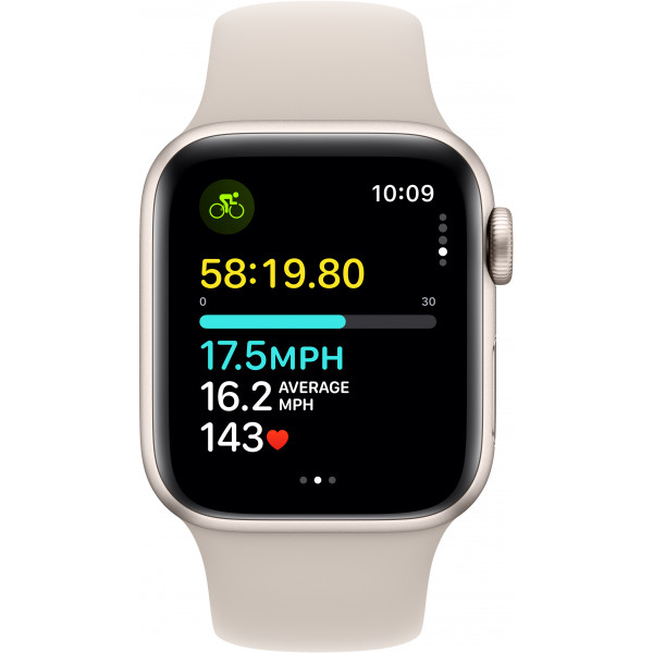 Фото - Смарт-часы Apple Watch SE GPS 40mm Starlight Aluminium Case with Starlight Sport Band - M/L
