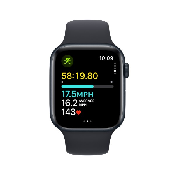 Фото - Уцінка - Смарт-годинник Apple Watch SE GPS 44mm Midnight Aluminium Case with Midnight Sport Band - M/L