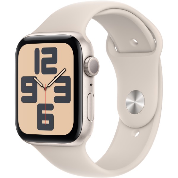 Фото - Смарт-часы Apple Watch SE GPS 44mm Starlight Aluminium Case with Starlight Sport Band - S/M