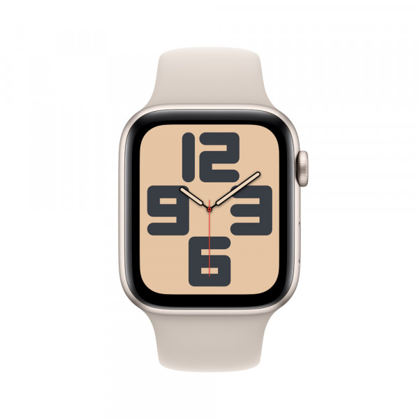 Фото - Уцінка - Смарт-годинник Apple Watch SE GPS 44mm Starlight Aluminium Case with Starlight Sport Band - M/L