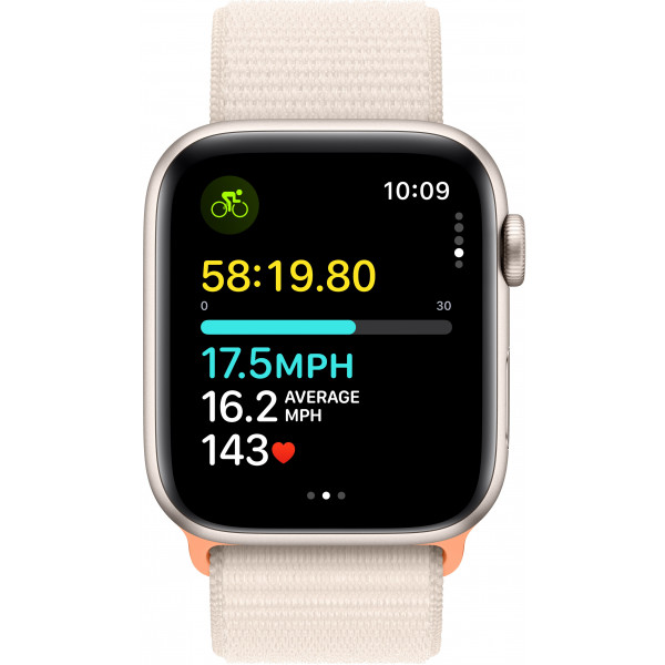 Фото - Смарт-часы Apple Watch SE GPS 44mm Starlight Aluminium Case with Starlight Sport Loop