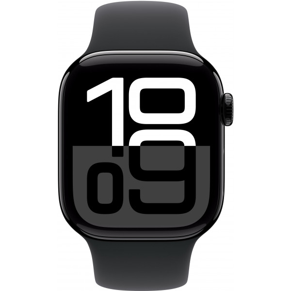 Фото - Смарт-часы Apple Watch Series 10 GPS 42mm Jet Black Aluminium Case with Black Sport Band - S/M
