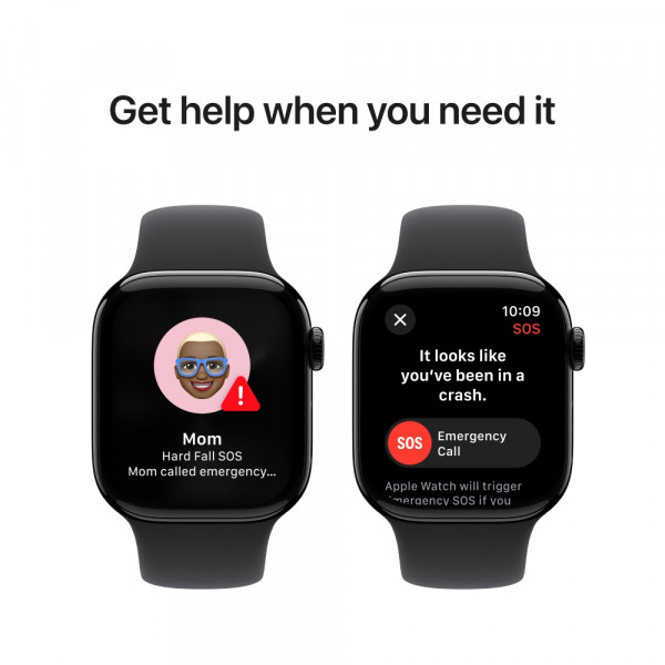 Фото - Смарт-часы Apple Watch Series 10 GPS 42mm Jet Black Aluminium Case with Black Sport Band - S/M
