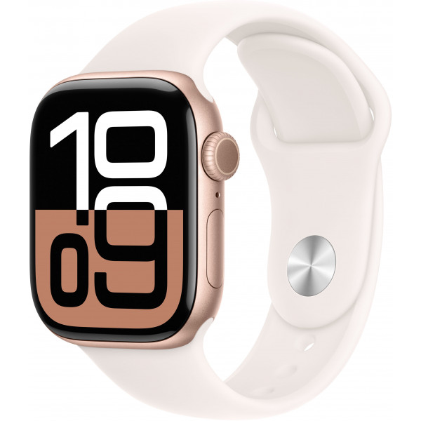 Фото - Смарт-часы Apple Watch Series 10 GPS 42mm Rose Gold Aluminium Case with Light Blush Sport Band - M/L