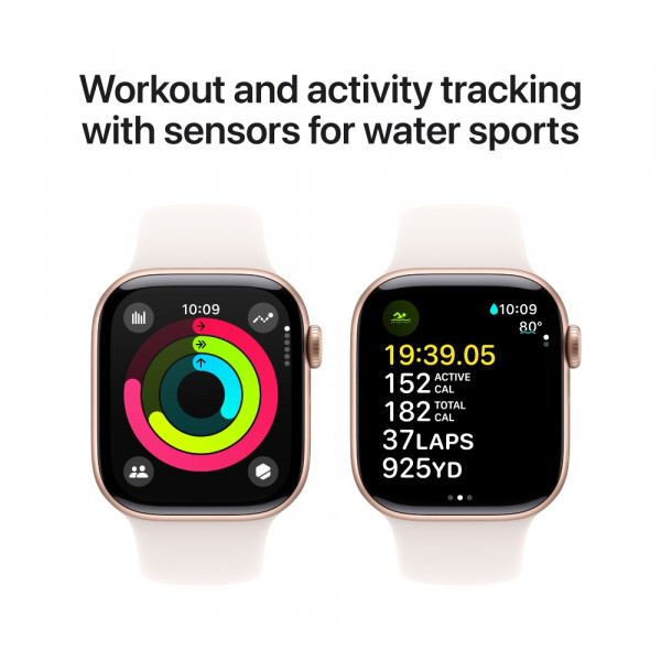 Фото - Смарт-годинник Apple Watch Series 10 GPS 42mm Rose Gold Aluminium Case with Light Blush Sport Band - S/M