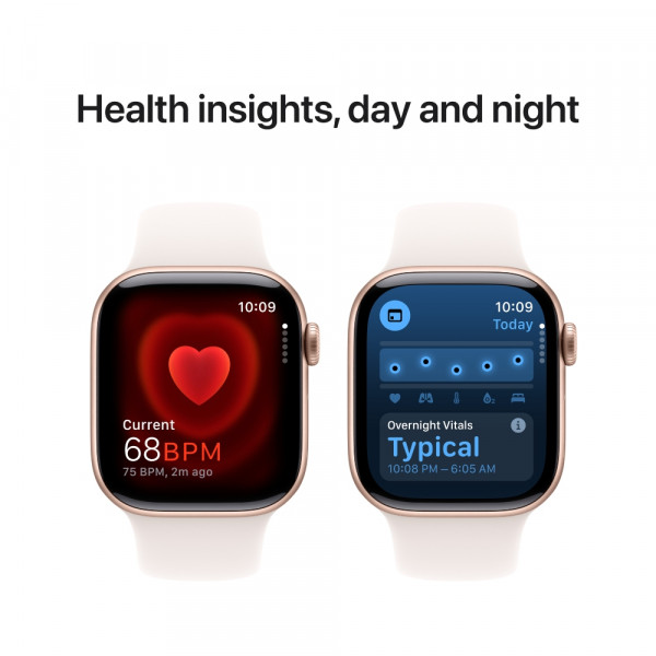 Фото - Смарт-годинник Apple Watch Series 10 GPS 42mm Rose Gold Aluminium Case with Light Blush Sport Band - S/M