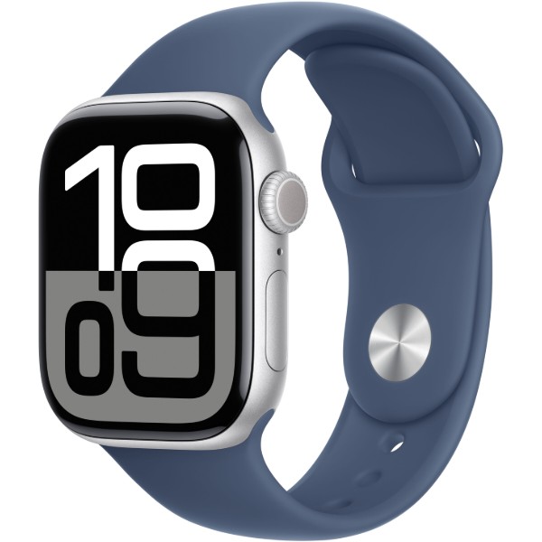 Фото - Смарт-годинник Apple Watch Series 10 GPS 42mm Silver Aluminium Case with Denim Sport Band - M/L Фото - Смарт-годинник Apple Watch Series 10 GPS 42mm Silver Aluminium Case with Denim Sport Band - M/L