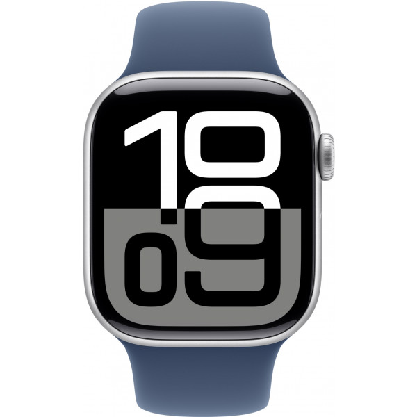 Фото - Смарт-часы Apple Watch Series 10 GPS 42mm Silver Aluminium Case with Denim Sport Band - S/M