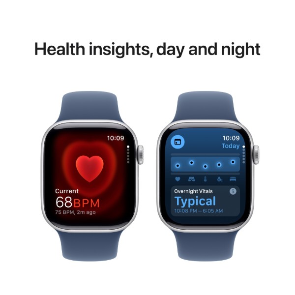 Фото - Смарт-годинник Apple Watch Series 10 GPS 42mm Silver Aluminium Case with Denim Sport Band - M/L