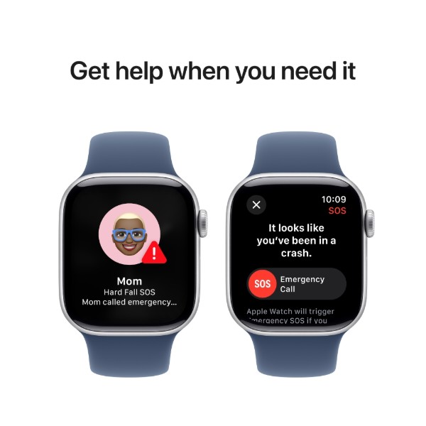 Фото - Смарт-годинник Apple Watch Series 10 GPS 42mm Silver Aluminium Case with Denim Sport Band - M/L