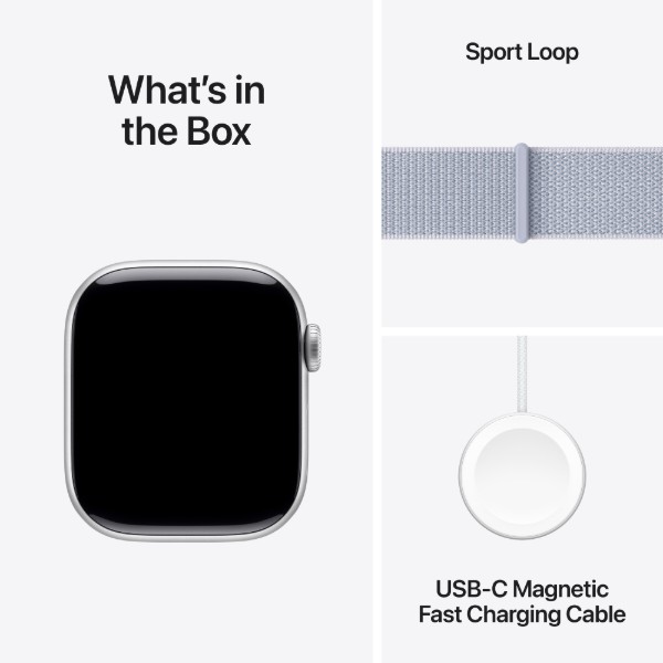 Фото - Смарт-часы Apple Watch Series 10 GPS 42mm Silver Aluminium Case with Blue Cloud Sport Loop