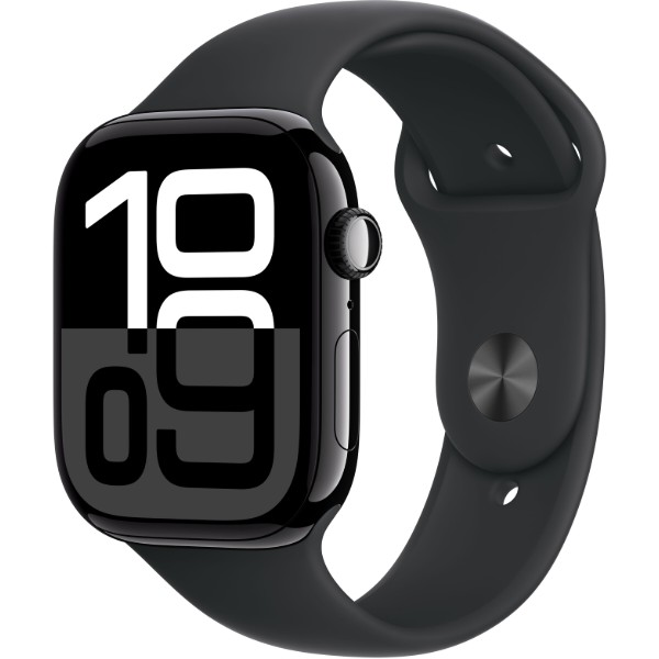 Фото - Смарт-годинник Apple Watch Series 10 GPS + eSIM 42mm Jet Black Aluminium Case with Black Sport Band - S/M Фото - Смарт-годинник Apple Watch Series 10 GPS + eSIM 42mm Jet Black Aluminium Case with Black Sport Band - S/M