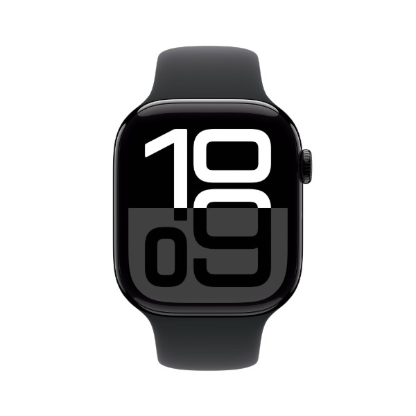 Фото - Смарт-годинник Apple Watch Series 10 GPS + eSIM 42mm Jet Black Aluminium Case with Black Sport Band - S/M