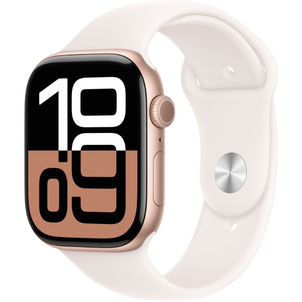 Фото - Смарт-годинник Apple Watch Series 10 GPS + eSIM 42mm Rose Gold Aluminium Case with Light Blush Sport Band - S/M Фото - Смарт-годинник Apple Watch Series 10 GPS + eSIM 42mm Rose Gold Aluminium Case with Light Blush Sport Band - S/M