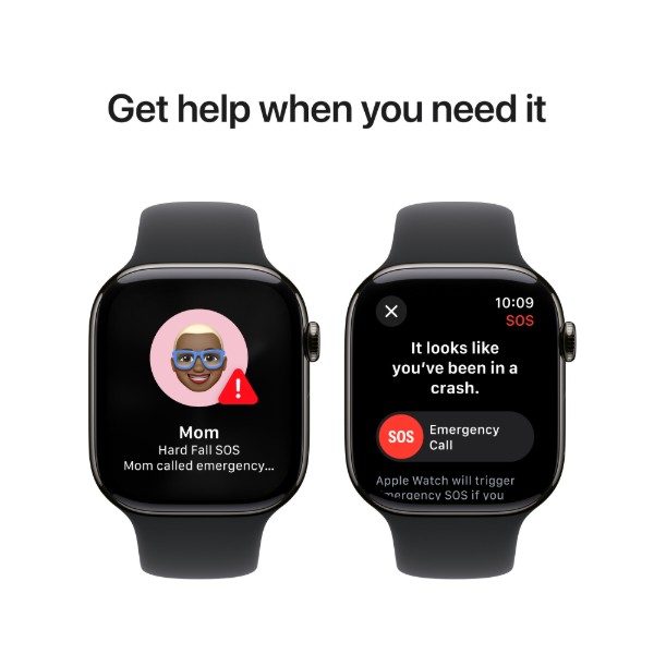 Фото - Смарт-часы Apple Watch Series 10 GPS + eSIM 42mm Slate Titanium Case with Black Sport Band - S/M