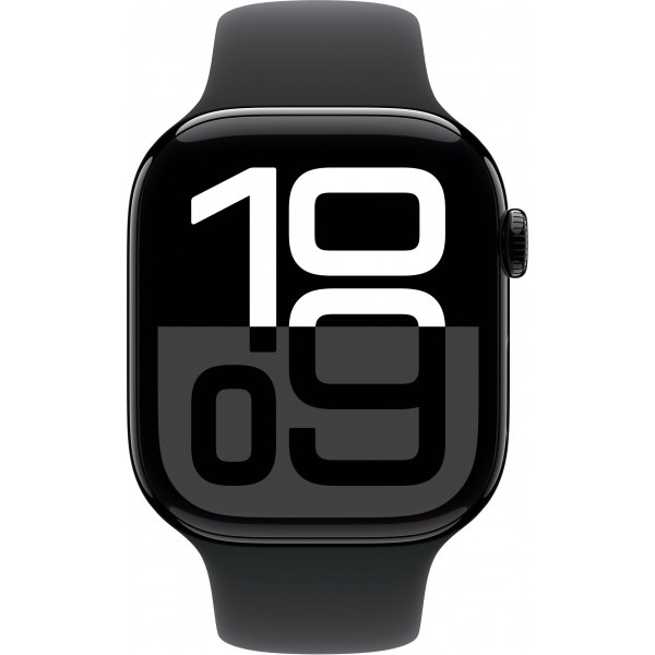 Фото - Смарт-годинник Apple Watch Series 10 GPS 46mm Jet Black Aluminium Case with Black Sport Band - M/L