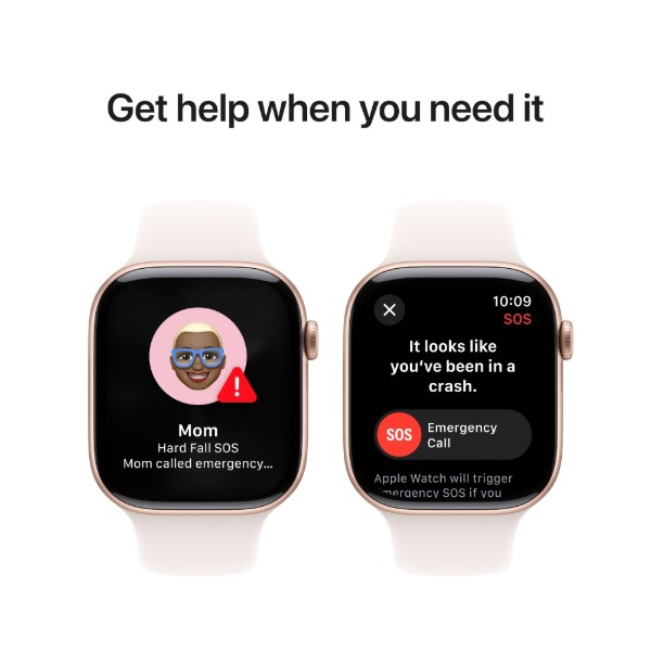 Фото - Уцінка - Смарт-годинник Apple Watch Series 10 GPS 46mm Rose Gold Aluminium Case with Light Blush Sport Band - S/M