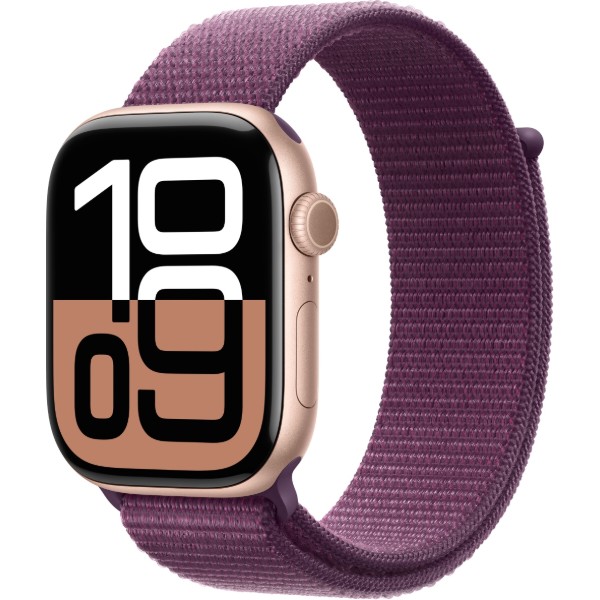 Фото - Смарт-годинник Apple Watch Series 10 GPS 46mm Rose Gold Aluminium Case with Plum Sport Loop