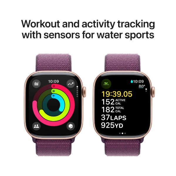 Фото - Смарт-годинник Apple Watch Series 10 GPS 46mm Rose Gold Aluminium Case with Plum Sport Loop