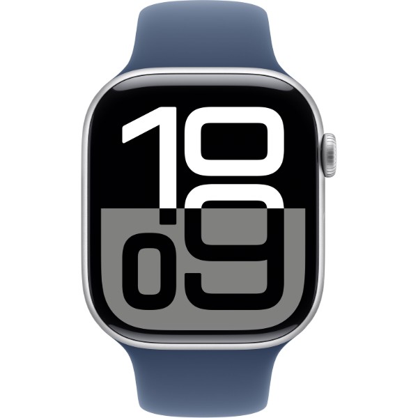 Фото - Смарт-часы Apple Watch Series 10 GPS 46mm Silver Aluminium Case with Denim Sport Band - S/M