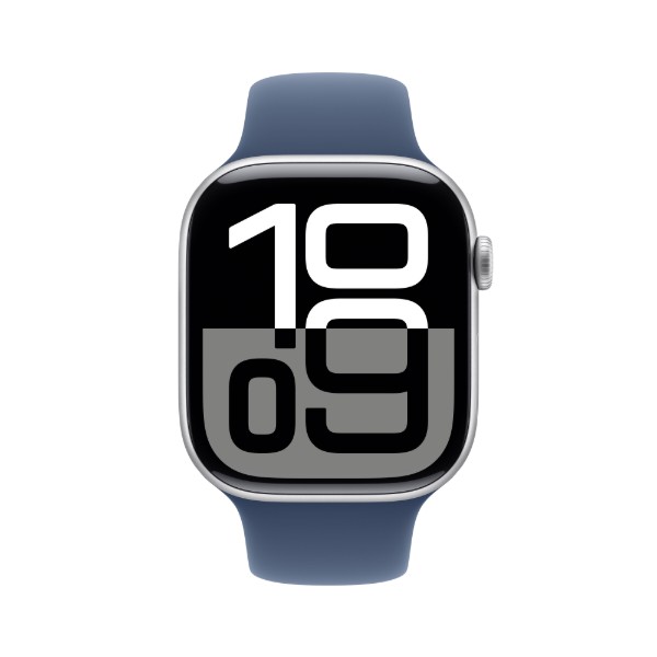 Фото - Смарт-годинник Apple Watch Series 10 GPS 46mm Silver Aluminium Case with Denim Sport Band - M/L