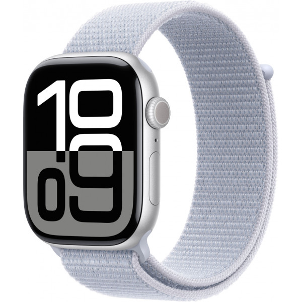 Фото - Смарт-часы Apple Watch Series 10 GPS 46mm Silver Aluminium Case with Blue Cloud Sport Loop