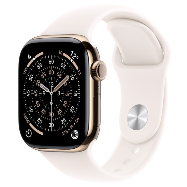 Фото - Смарт-часы Apple Watch Series 11 GPS + eSIM 46mm Gold Titanium Case with Light Blush Sport Band - S/M